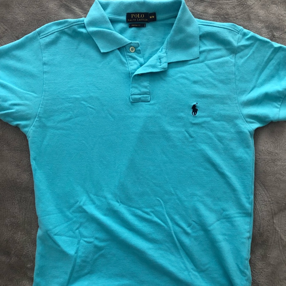 Baby blue Polo shirt